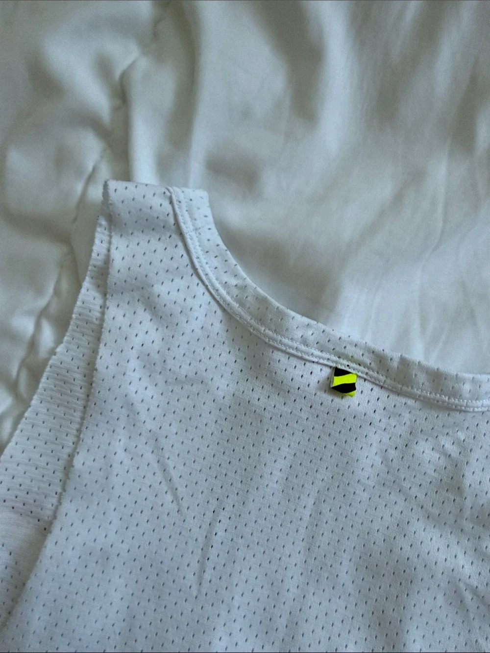 Nike White Mesh Tank